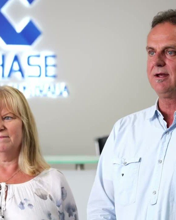 Lorraine and Colin, Chase Wealth Australia clients